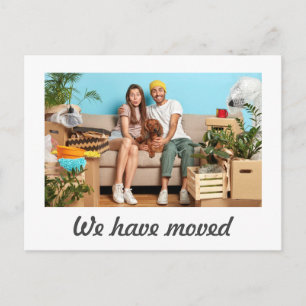 Carte Postale Simple Faire-part de déplacement personnalisé mini