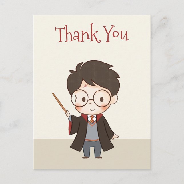 Carte Postale Simple Harry Potter Merci