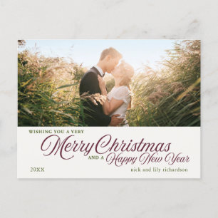 Carte Postale Simple Joyeux Noël   Une photo personnalisée