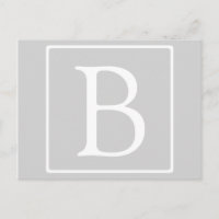 Simple Light Grey monogram