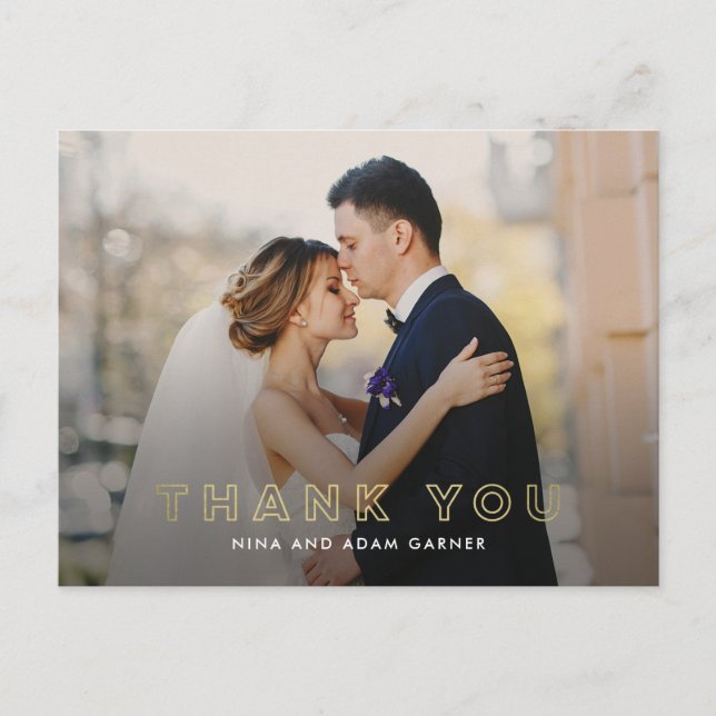 Carte postale simple Mariage en mode Plan (Devant)