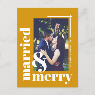Carte Postale Simple Marié et Joyeux Noël