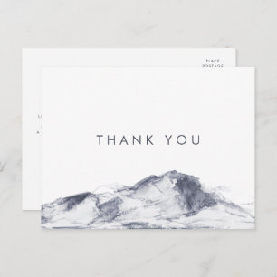 Carte postale simple Merci de montagne