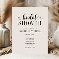 Simple Minimaliste Faire-Part de Fête de Mariée en