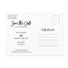 Simple moderne Script Wedding Enregistrer La Date 