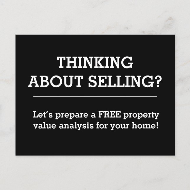 Carte postale simple pour l'immobilier (Devant)