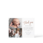 Simple Script 3 Photo Collage bébé Merci