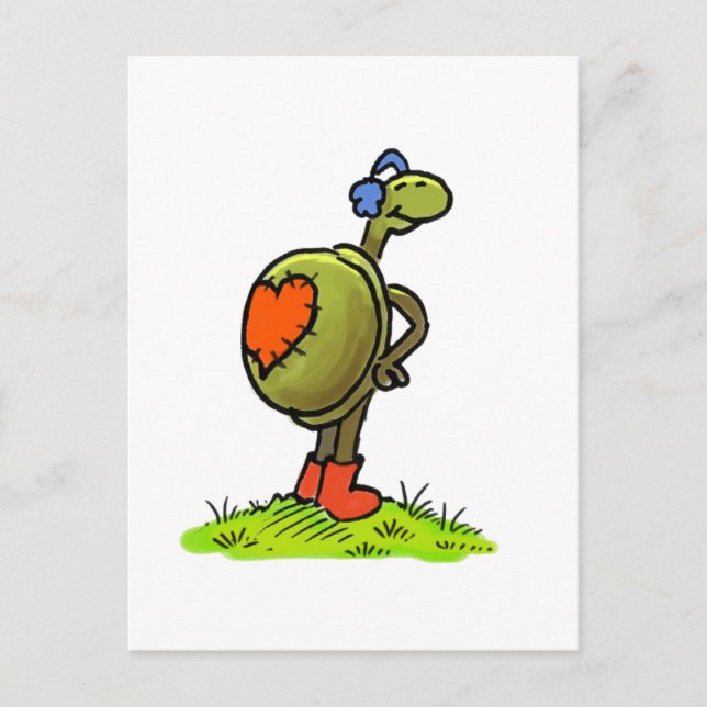 carte postale simple turtlelove (Devant)