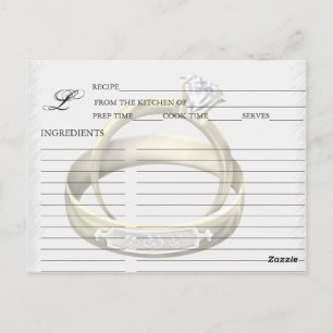 Carte Postale Simples cercles de Mariage femme mari  de mariage 