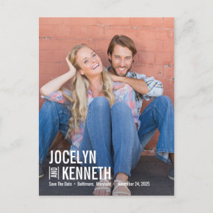 Carte Postale Simplicité Pure COULEUR ÉDITABLE Enregistrer La Da