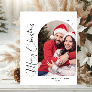 Carte Postale Simply Elegant Holiday PHOTO Noël Salutation