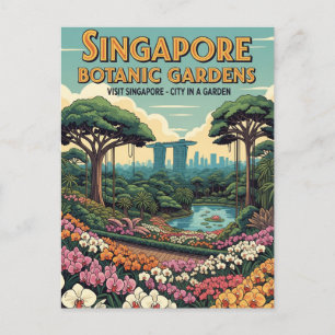Carte Postale Singapore Botanic Gardens Travel