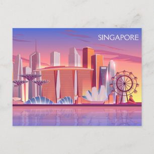Carte Postale Singapour