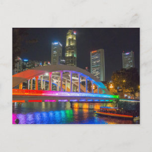 Carte Postale Singapour la nuit