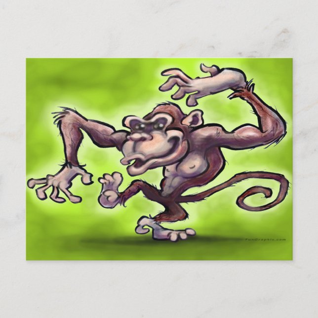 Carte Postale Singe (Devant)