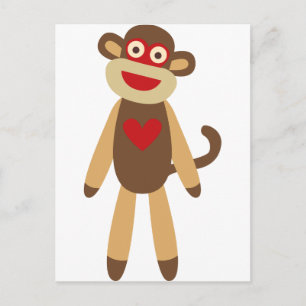 Carte Postale Singe à soie mignonne