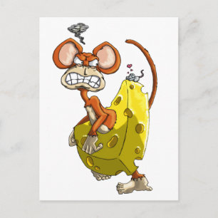 Carte Postale Singe au fromage