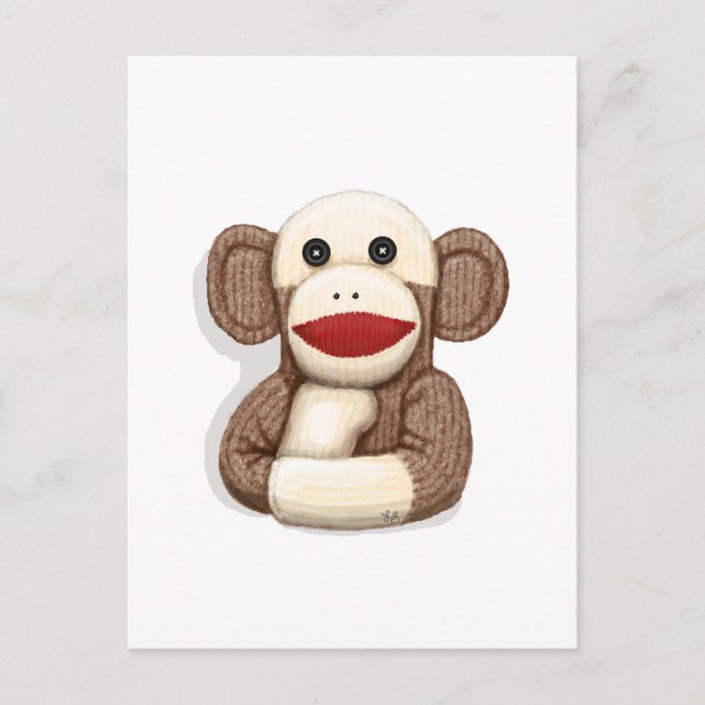 Carte Postale Singe classique à soie (Devant)