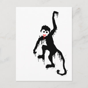 Carte Postale singe dripz