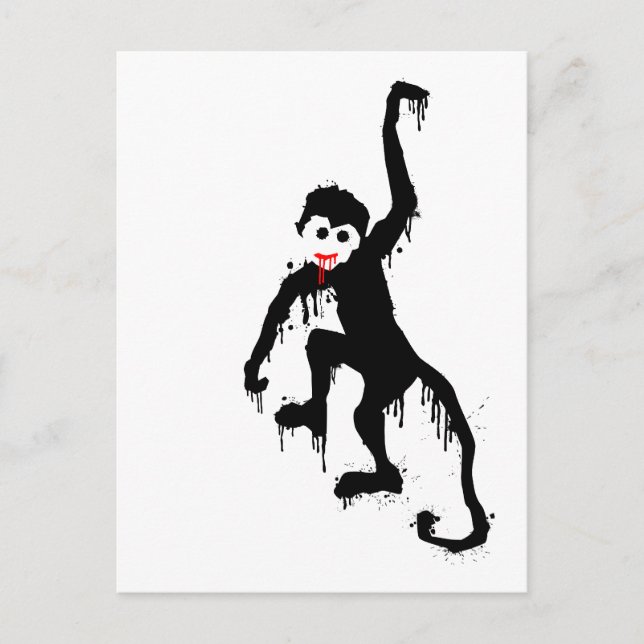 Carte Postale singe dripz (Devant)