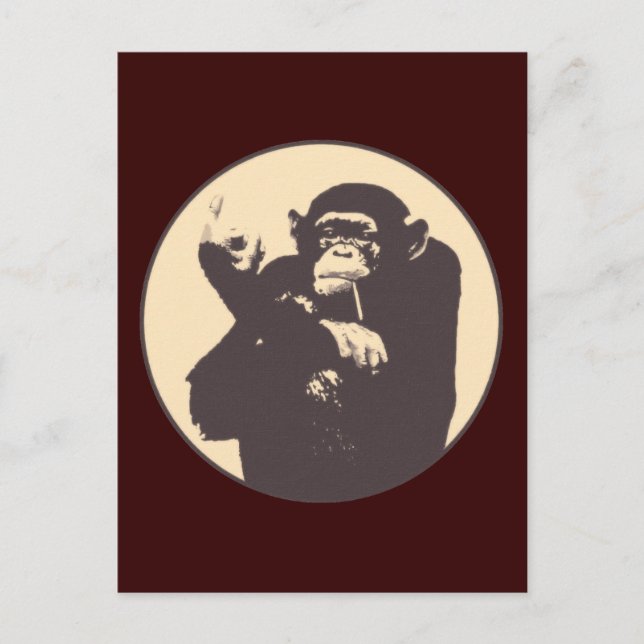 Carte Postale Singe effronté (Devant)