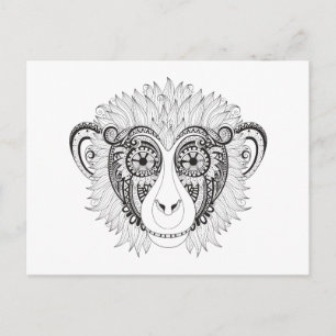 Carte Postale Singe inspiré