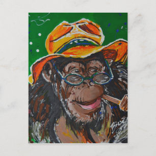 Carte Postale Singe - Messieurs