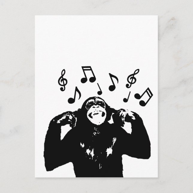 Carte Postale singe-singe (Devant)