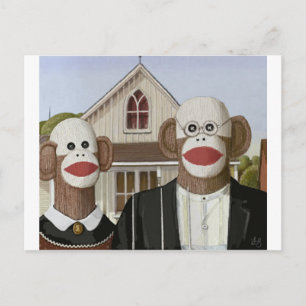 Carte Postale Singes-Sock gothiques américains