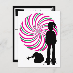 Carte Postale sinistre père Noël