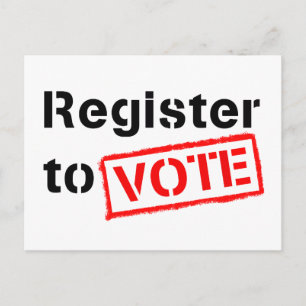 Carte Postale S'inscrire au vote