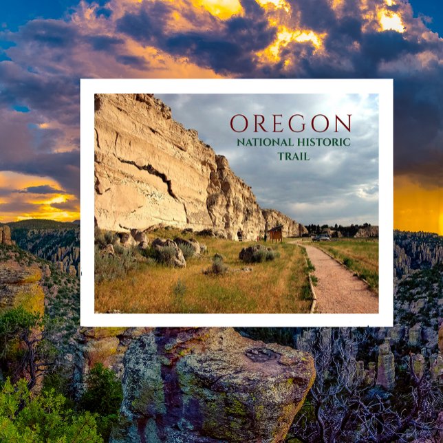 Carte Postale S'inscrire Cliff, Oregon Trail, Wyoming (Créateur téléchargé)