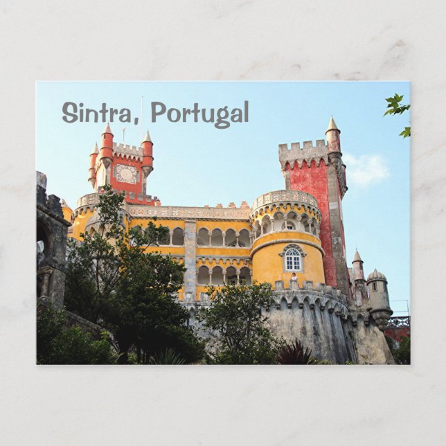 Carte Postale Sintra, Portugal : Palais Pena, près de Lisbonne (Devant)