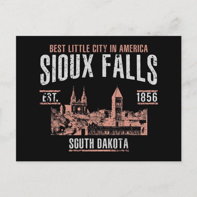Carte Postale Sioux Falls (Devant)