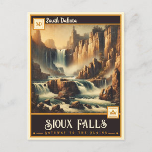 Carte Postale Sioux Falls, Dakota du Sud   VINTAGE