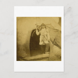 Carte Postale Sioux Hunter avec Bow par Tee Pee