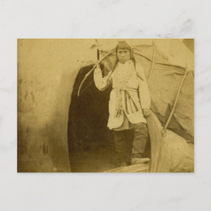 Carte Postale Sioux Hunter avec Bow par Tee Pee