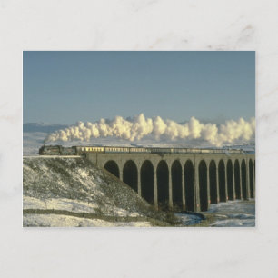 Carte Postale Sir Lamiel traverse le viaduc de Ribblehead sur le