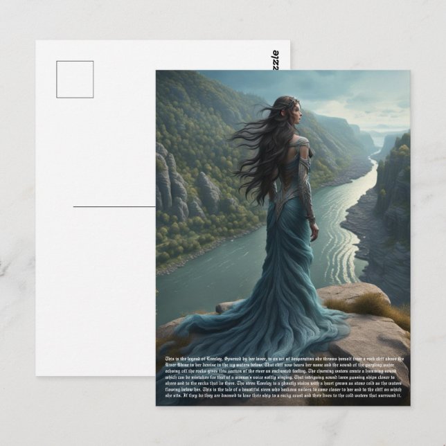 Carte Postale Siren Loreley (Devant / Derrière)