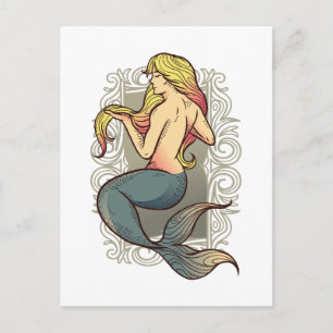 Carte Postale Sirène