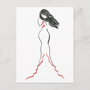 Carte Postale Sirène Abstraite