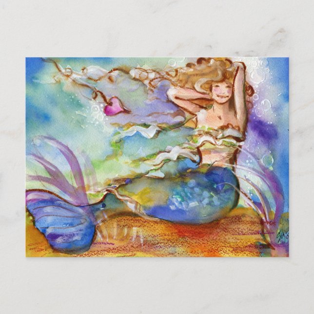 Carte Postale Sirène cardiaque (Devant)