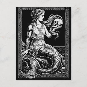 Carte Postale Sirène de mer Mermaid Cadre Artwork