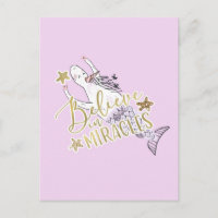 Sirène Licorne Moderne Tendance Croire aux Miracle