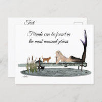 Carte Postale Sirène Sur Bateau Dock