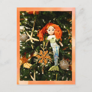 Carte Postale Sirène tropicale sous la mer Noël
