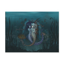 Carte postale Sirènes d'Imaginaire Anime