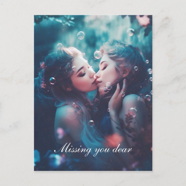 Carte Postale Sirènes lesbiennes (Devant)