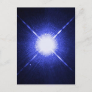Carte Postale Sirius A et B étoiles de nuit brillantes