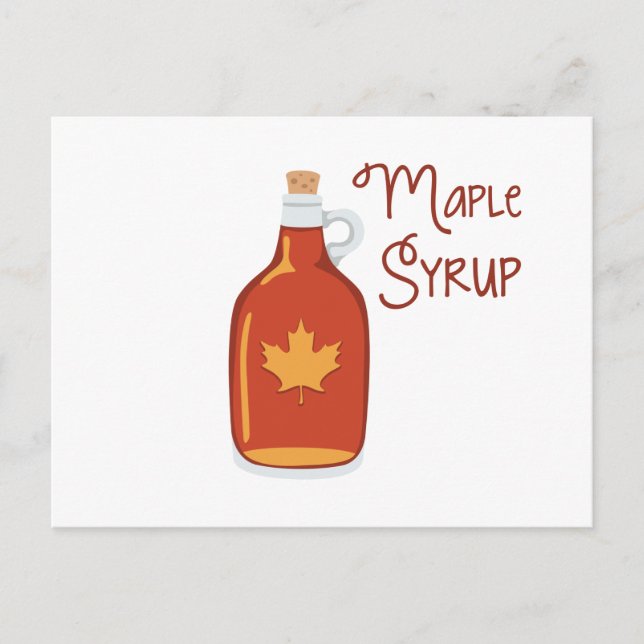 Carte Postale Sirop d'érable (Devant)